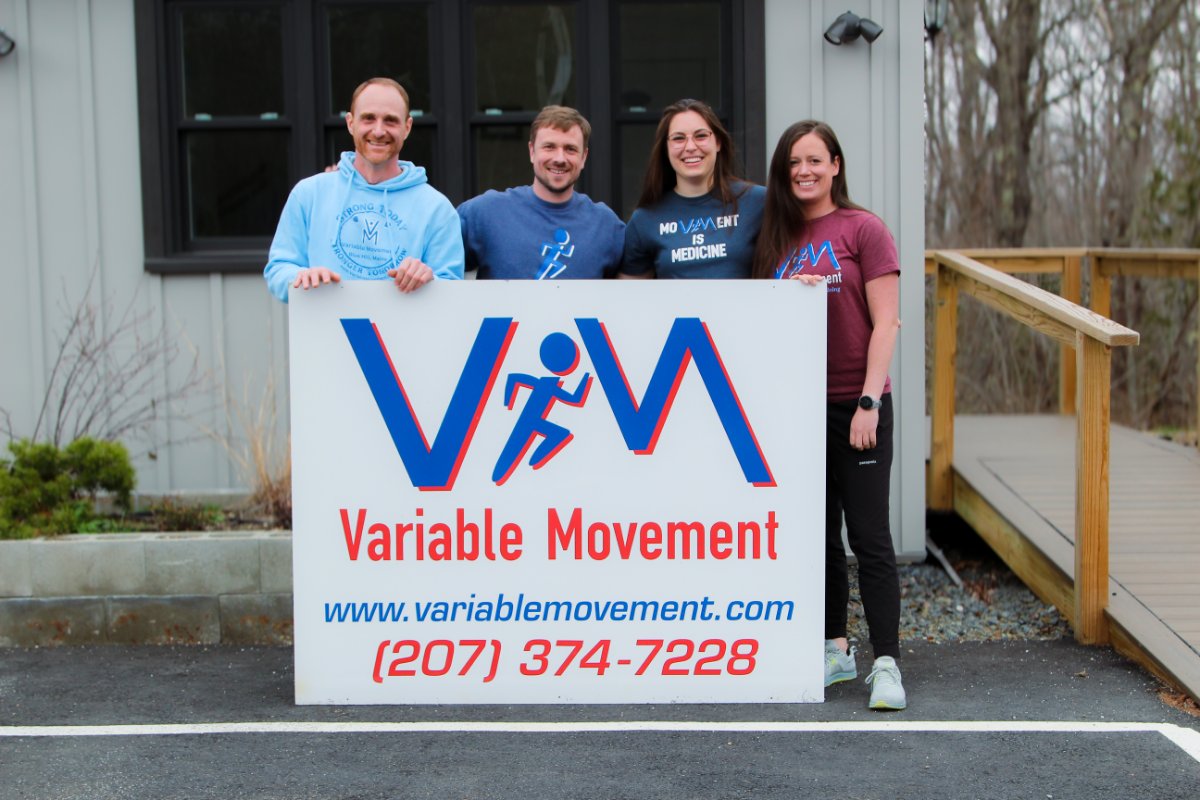 Variable Movement Personal Training Team outside their Blue Hill, Maine Location
