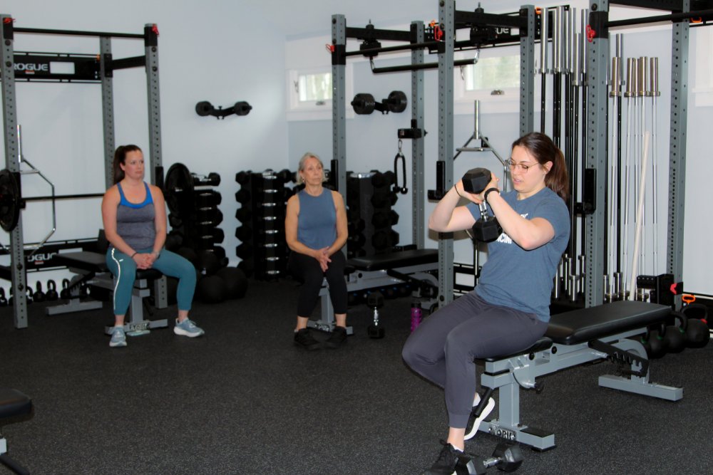 Group Session with clients at variable movement