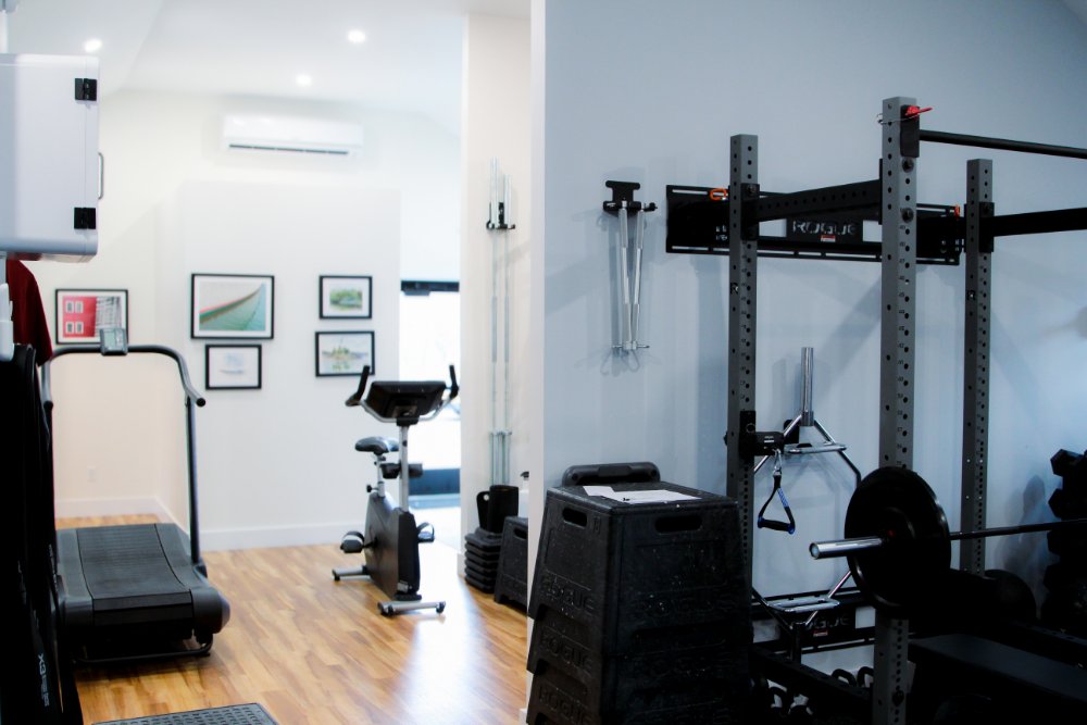 workout equipment inside variable movement's Blue Hill Location